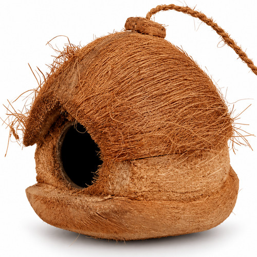 Casetta per uccellini - in, cocco